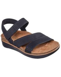 Skechers - Adjustable Open Toe Sandal W Memory Flat Sandals - Lyst
