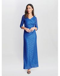 Gina Bacconi - Fearne Lace Wrap Maxi Dress - Lyst