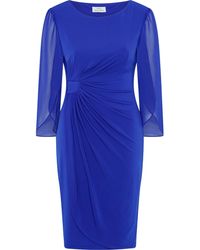 Gina Bacconi - Ryder Jersey And Chiffon Wrap Dress - Lyst
