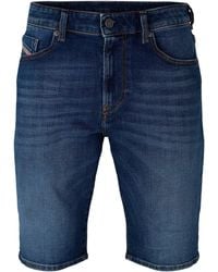 DIESEL - Slim-Short Calzoncini Denim Shorts - Lyst