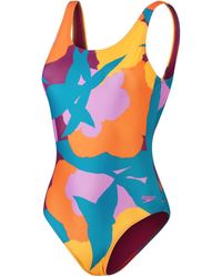 Speedo - Printed U-Back Swimsuit - Lyst