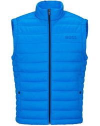 BOSS - Calano Quilted Gilet - Lyst