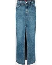 HUGO - Getini Denim Skirt - Lyst