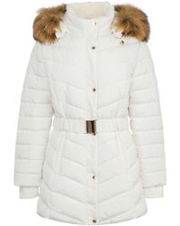 Firetrap - Waterproof Long Sleeve Mid-Length Puffer Jacket - Lyst