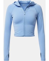 Usa Pro - Seamless Definition Cropped Long Sleeve Performance Training Jacket - Lyst
