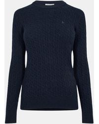 Jack Wills - Jack Tinsbury Merino Wool Blend Cable Knitted Jumper - Lyst