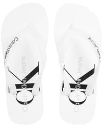 Calvin Klein - Monogram Beach Sandals - Lyst