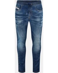 DIESEL - Wide Leg Relaxed Fit Jeans - Lyst