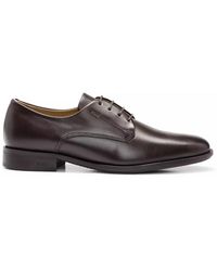 BOSS - Colby Derby Premium Leather Shoes - Lyst