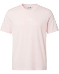 Lacoste - Signature Print Cotton T-Shirt - Lyst
