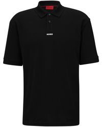 HUGO - Dangula Cotton Short Sleeve Polo Shirt - Lyst