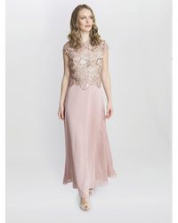 Gina Bacconi - Shirley Maxi Dress With Sequin Bodice - Lyst