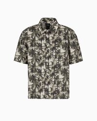 ARMANI EXCHANGE - Short-Sleeve Patterned Shirt - Lyst