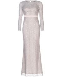 Adrianna Papell Ap Long Lace Dress Ld92 - Multicolour