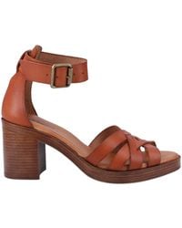 Hush Puppies - Giselle Leather Heeled Sandals - Lyst