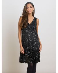 Gina Bacconi - Stef Sequin Shift Dress - Lyst