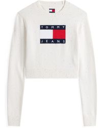 Tommy Hilfiger - Tj Sparkle Flg Knitted Crew Neck Jumper - Lyst
