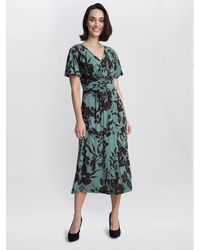 Gina Bacconi - Heidi Jersey Print A-Line Dress - Lyst