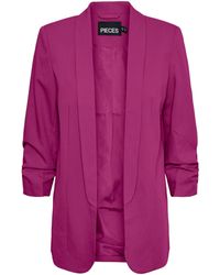 Pieces - Tailored Structured Blazer - Lyst