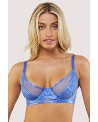 Wolf & Whistle - Claire Caged Lace Bra - Lyst