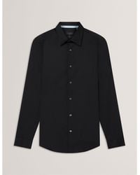 Ted Baker - Long-Sleeve Cotton Shirt - Lyst