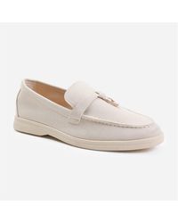 Where's That From - Suede Pegasus Wide-Fit Slip On Loafers - Lyst