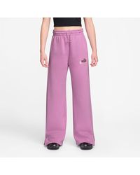 Nike - Open Hem Fleece Jogging Bottoms - Lyst