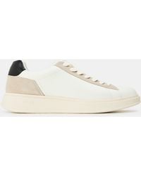 BOSS - Bulton Platform Leather Trainers - Lyst