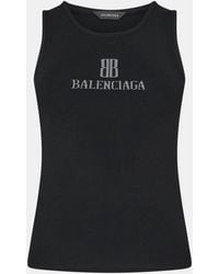 Balenciaga - Sleeveless Tops - Lyst