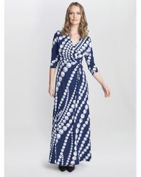 Gina Bacconi - Carly Jersey Wrap Maxi Dress - Lyst