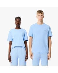 Lacoste - Washed Effect Heavy Cotton T-Shirt - Lyst