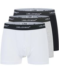 L/AB Off White - 3" No-Fly Cotton Boxer Brief - Lyst
