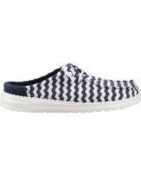 HEYDUDE - Wendy Slip Terry Stripe Mule - Lyst