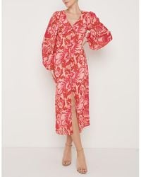 Pretty Lavish - Naya Midaxi Slinky Dress - Lyst