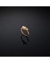 Chiara Ferragni - Cupido Metallic Band Ring - Lyst