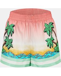 CASABLANCA - Casa Woven Tracksuit Shorts - Lyst
