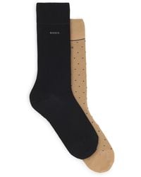 BOSS - Bamboo Dots Crew Socks - Lyst