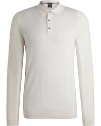 BOSS - Lancione Long-Sleeve Polo - Lyst