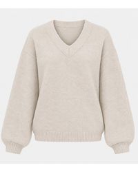 I Saw It First - Fine Knit Long-Sleeve Polo Jumper - Lyst
