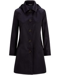 Ralph Lauren - Genuine Leather Structured Trench Coat - Lyst