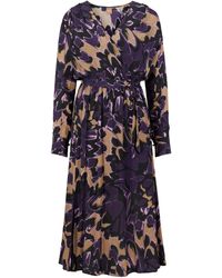 BOSS - Demaia Wrap Dress - Lyst