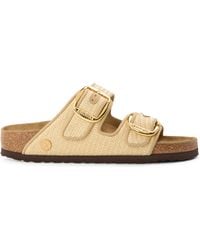 Birkenstock - Arizona Big Buckle Textile Flat Sandals - Lyst
