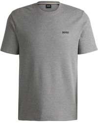 BOSS - Bodywear Waffle T-Shirt With Structured Design - Lyst