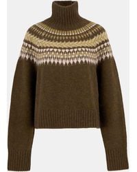 Barbour - Lorrie Fair Isle Roll-Neck Jumper - Lyst