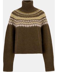 Barbour - Lorrie Fair Isle Roll-Neck Jumper - Lyst