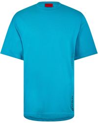 HUGO - Short Sleeve T-Shirt With Logo Detail (Tiki) - Lyst