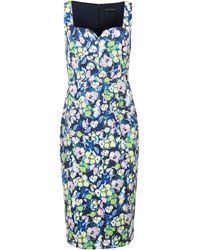 Phase Eight - Loretta Printed Scuba Dress - Lyst