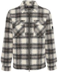 Barbour - Clayton Brushed Fleece Overshirt - Lyst