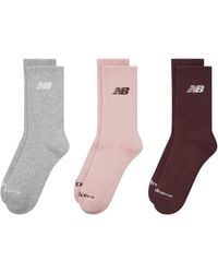 New Balance - Everyday Crew Socks 3-Pack Adults - Lyst