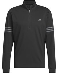 adidas - 3 Stripe Zip Top - Lyst